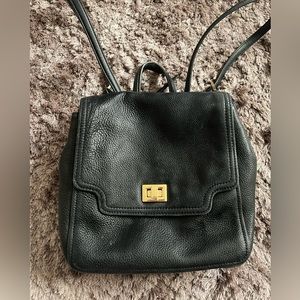 Calvin Klein Small Black Leather backpack Great condition